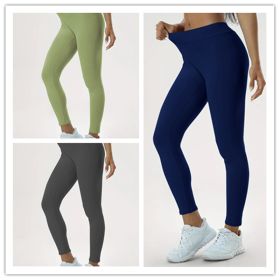 Women's Yoga Pants High Waist Lift High Elastic Tight Fitness Trousers (Option: Set5-L)